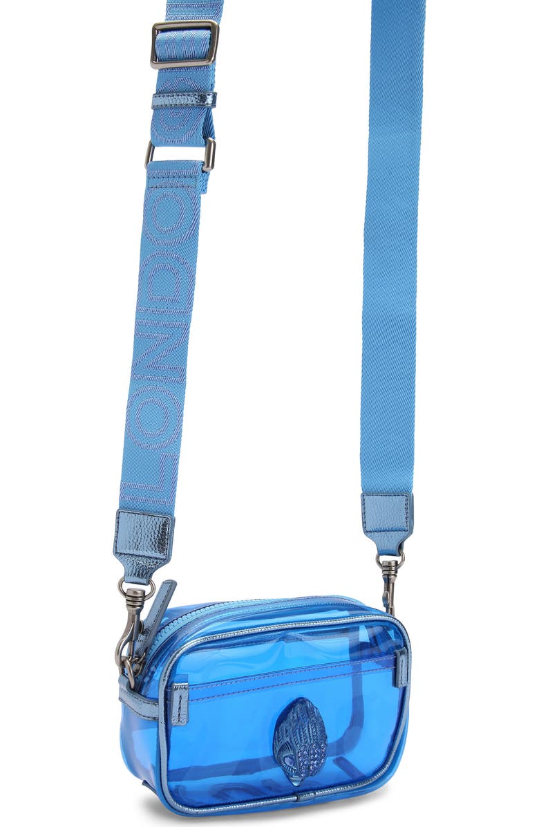 Kurt Geiger London Kensington Vinyl Camera Bag, Alternate, color, Blue