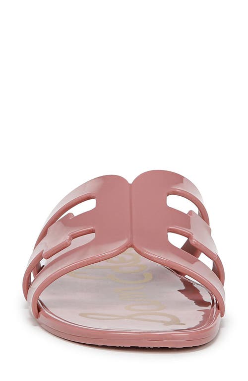 Sam Edelman Bay Jelly Slide Sandal Pink Lily Jelly In Pink Lily