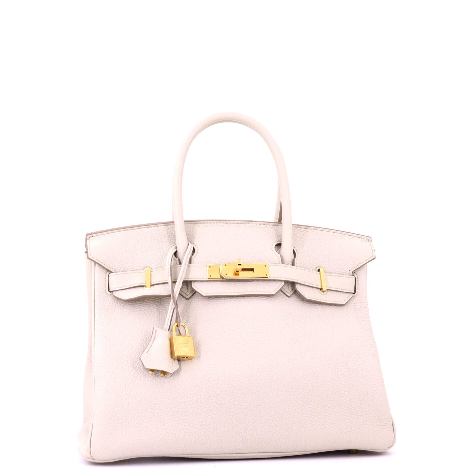 Pre-Owned Hermes Birkin Handbag Light Togo with Gold Hardware 30, Alternate, color, Beton