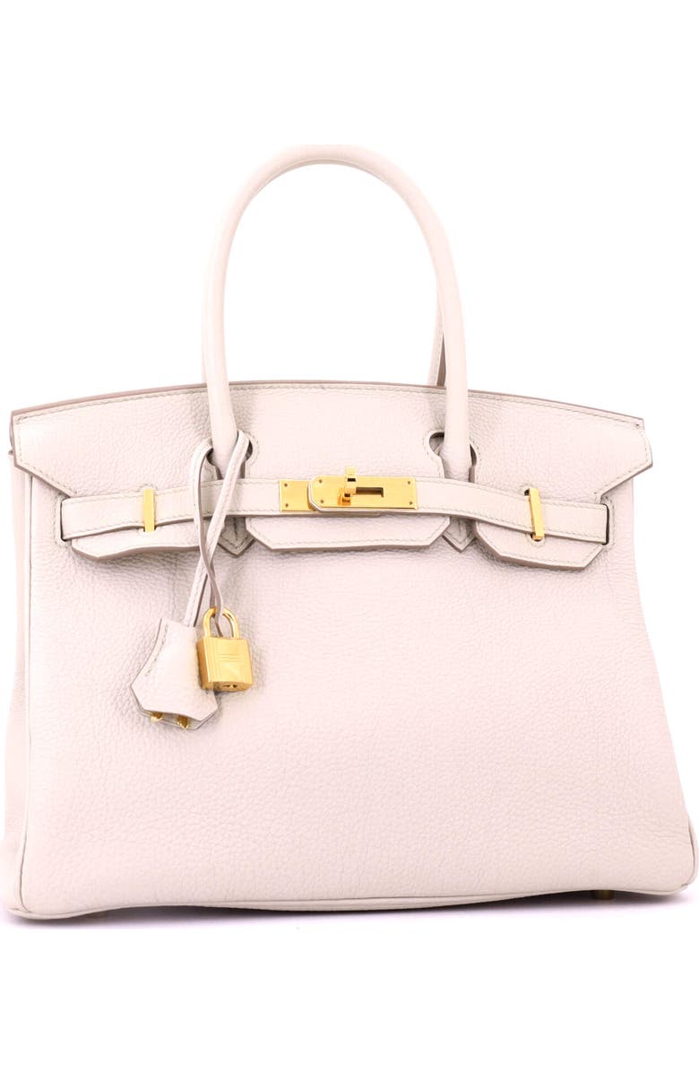 Pre-Owned Hermes Birkin Handbag Light Togo with Gold Hardware 30, Alternate, color, Beton