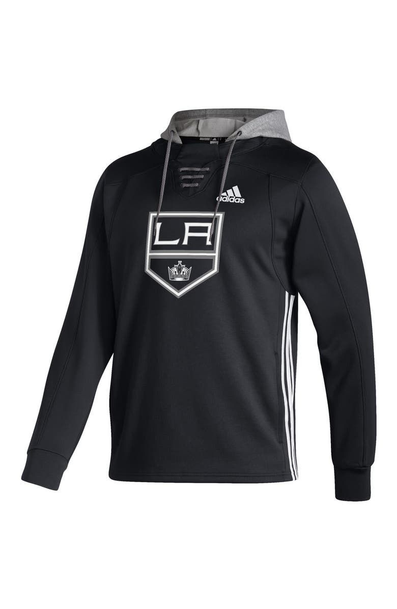 adidas Men's adidas Black Los Angeles Kings Skate Lace AEROREADY Pullover Hoodie, Alternate, color,