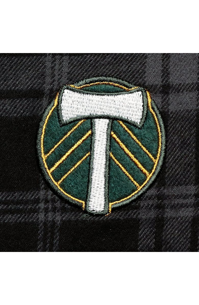 THE WILD COLLECTIVE Men's The Wild Collective Black Portland Timbers Buffalo Check Button-Up Shirt, Alternate, color, Black