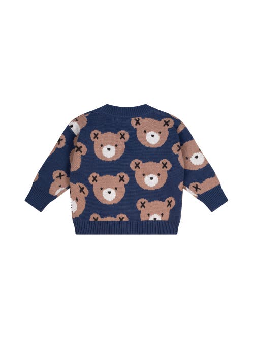 Huxbaby Huxbear Knit Cardi Navy In Blue