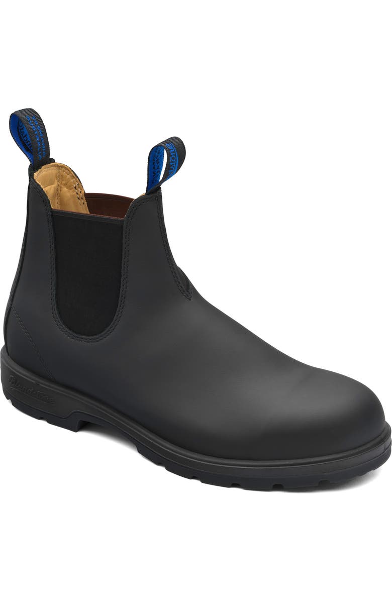 Blundstone Footwear Thermal Waterproof Genuine Shearling Lined Chelsea Boot, Main, color, Black