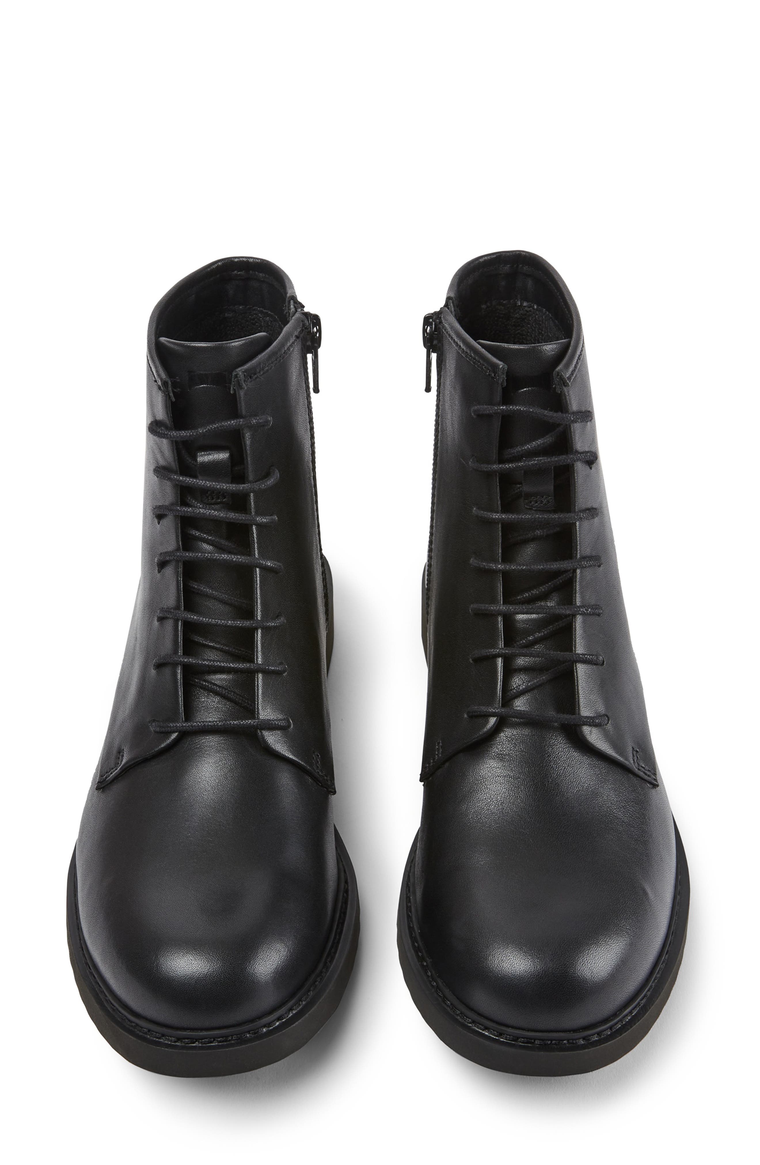 Camper Neuman Combat Boot, Alternate, color, Black