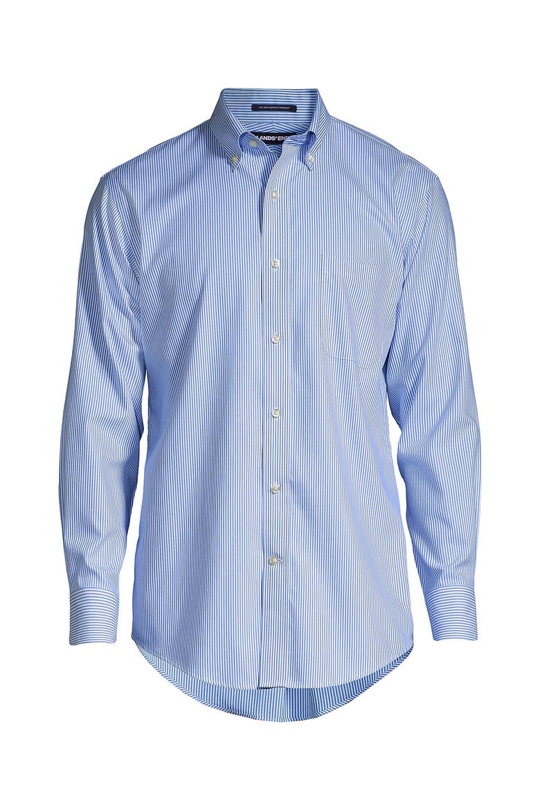 No Iron Supima Cotton Pinpoint Buttondown Collar Dress Shirt, Alternate, color, Light French Blue