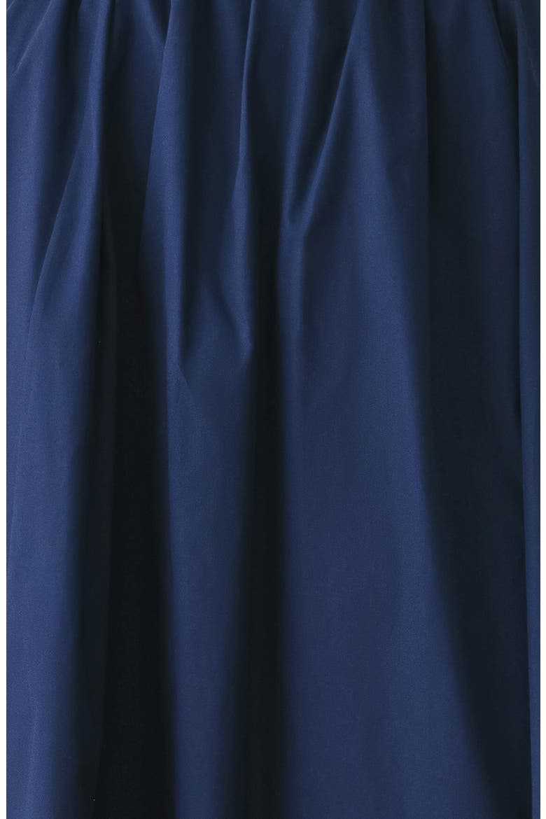 Bow Back Cotton Midi Dress, Alternate, color, NAVY