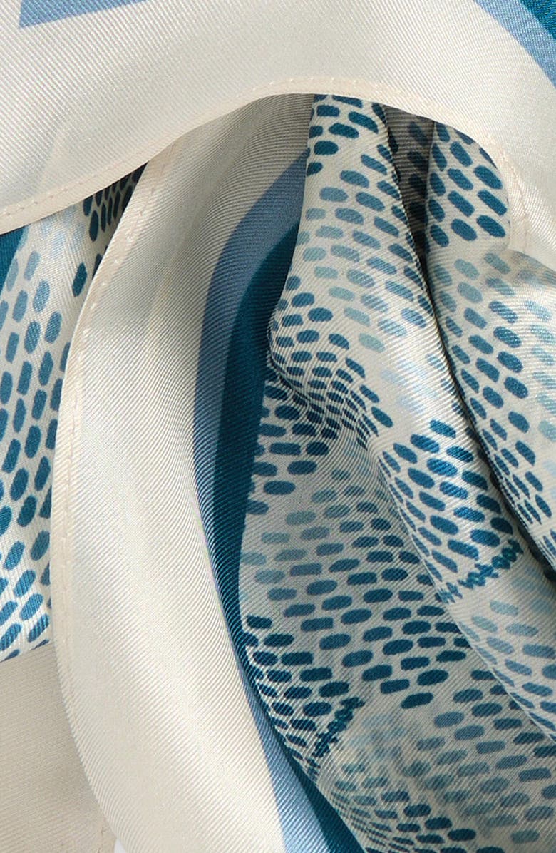 Kurt Geiger London Dot Monogram Silk Square Scarf, Alternate, color, 