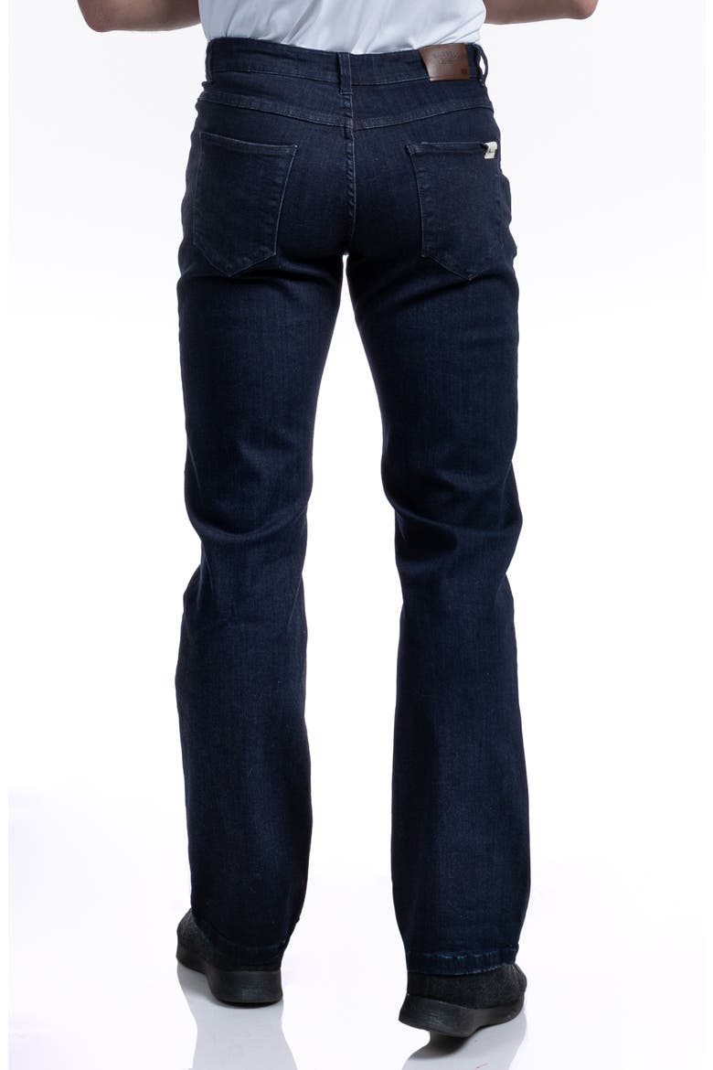 Relaxed Athletic Fit Jeans, Alternate, color, DARK DISTRESSED