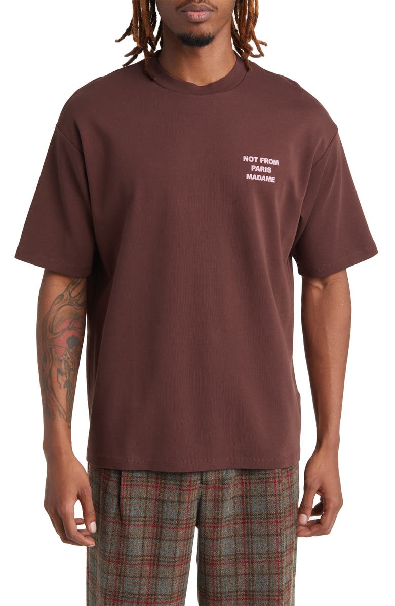 Drôle de Monsieur Le Slogan Logo Graphic T-Shirt, Main, color, 