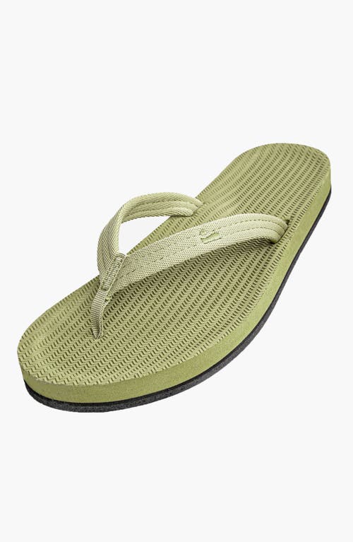 Indosole Responsibly-made Tire Sole Easy Living Flip Flops In Green