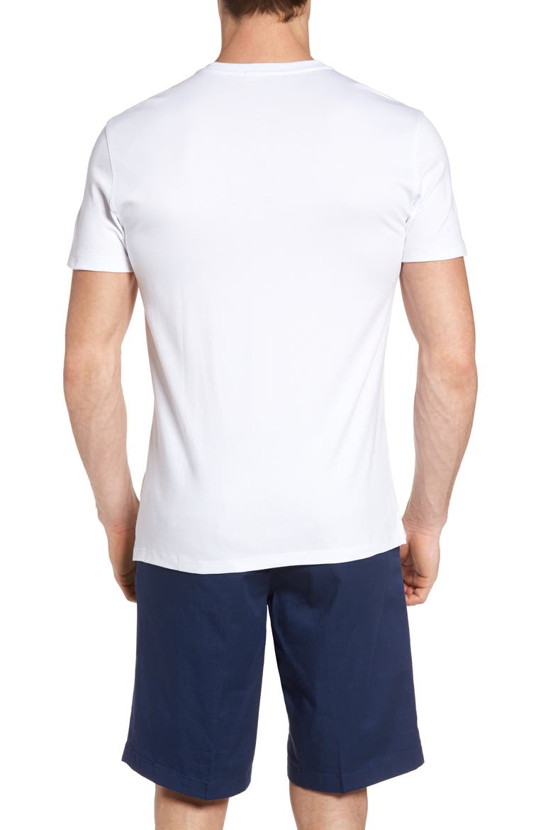 Georgia Regular Fit V-Neck T-Shirt, Alternate, color, WHITE