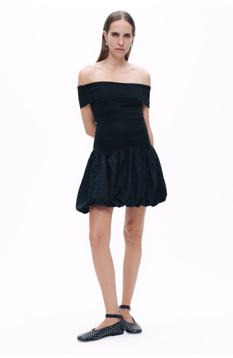 Nocturne Off The Shoulder Mini Dress, Alternate, color, 