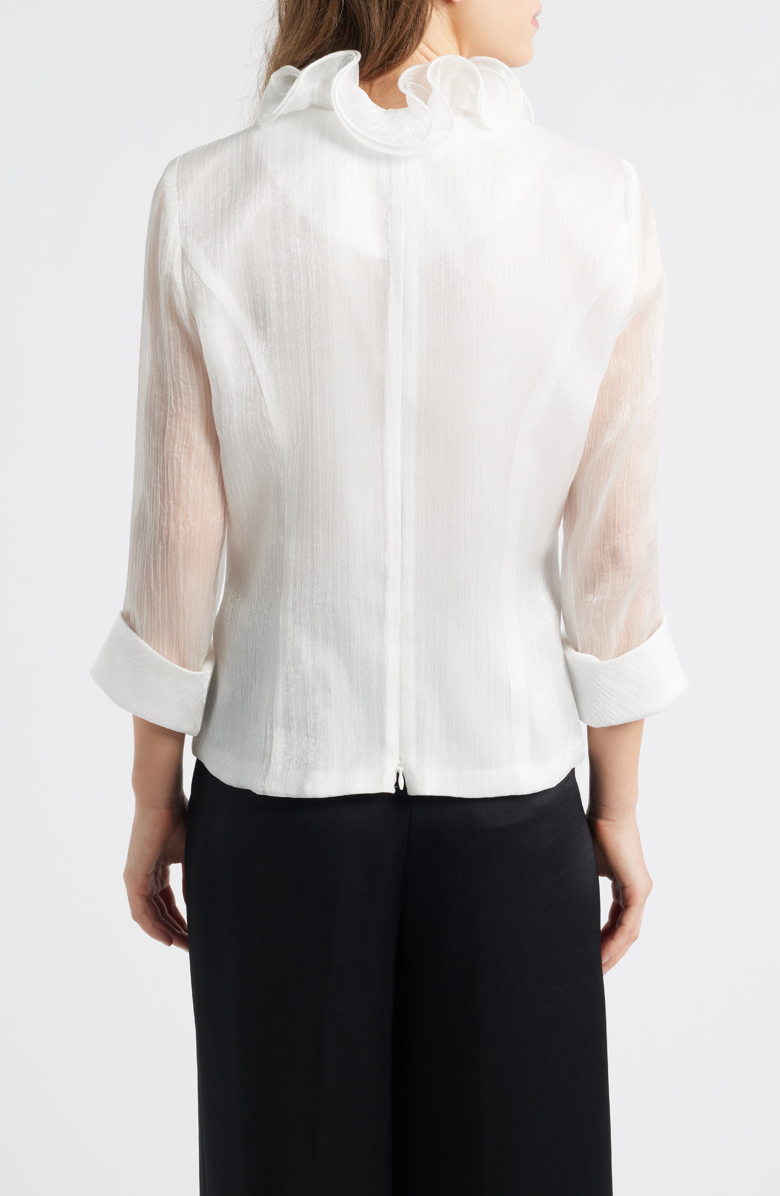 Yoryu Chiffon Ruffle Top - image 4