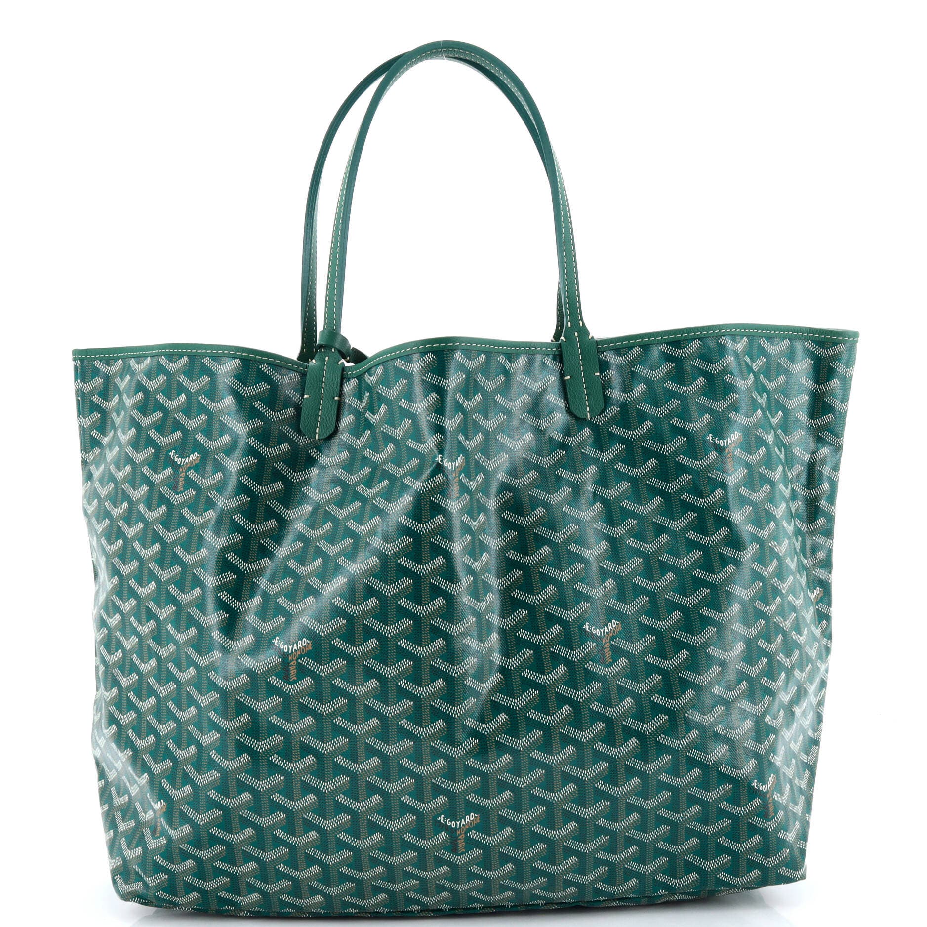 Pre-Owned Goyard Saint Louis Tote Coated Canvas GM, Alternate, color, Green