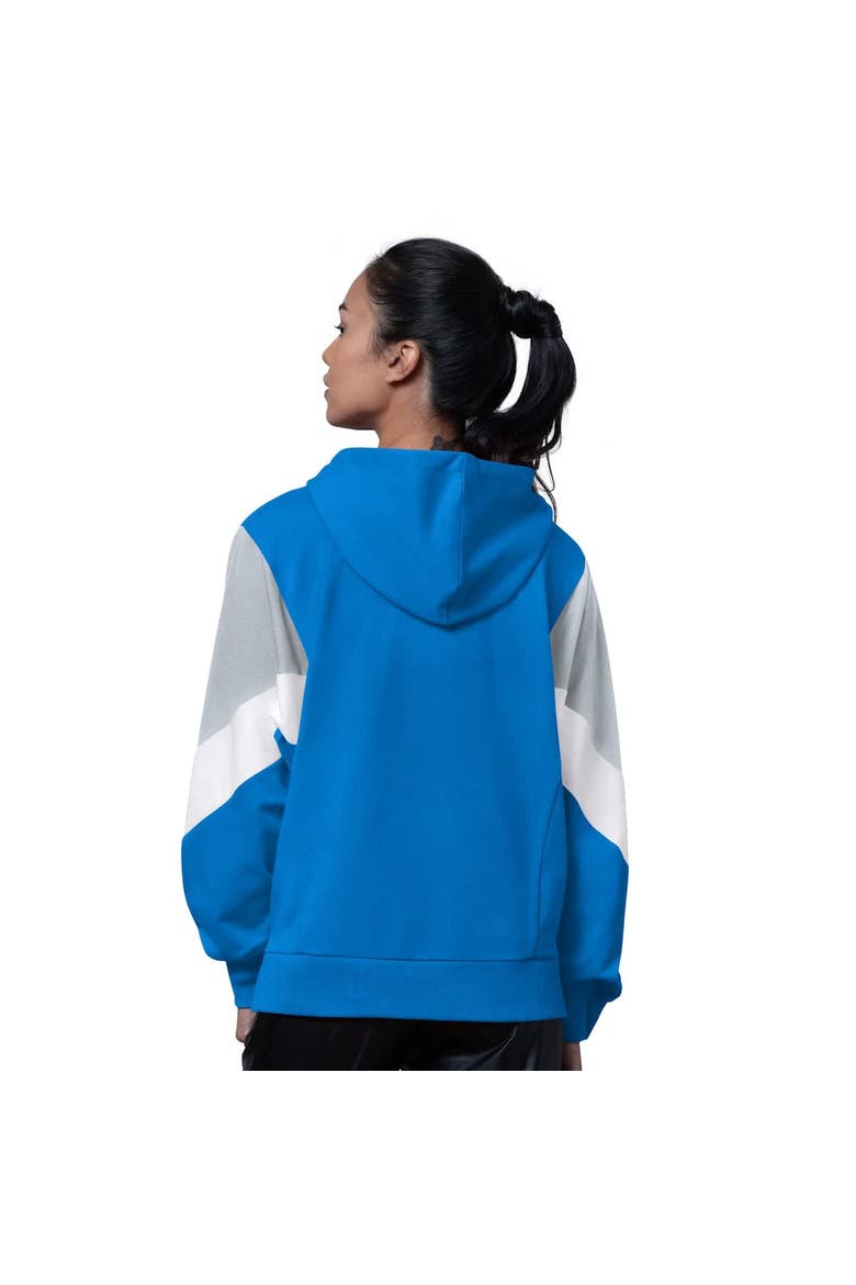 Women's Starter Blue Detroit Lions Scrimmage Hoodie, Alternate, color, Blue