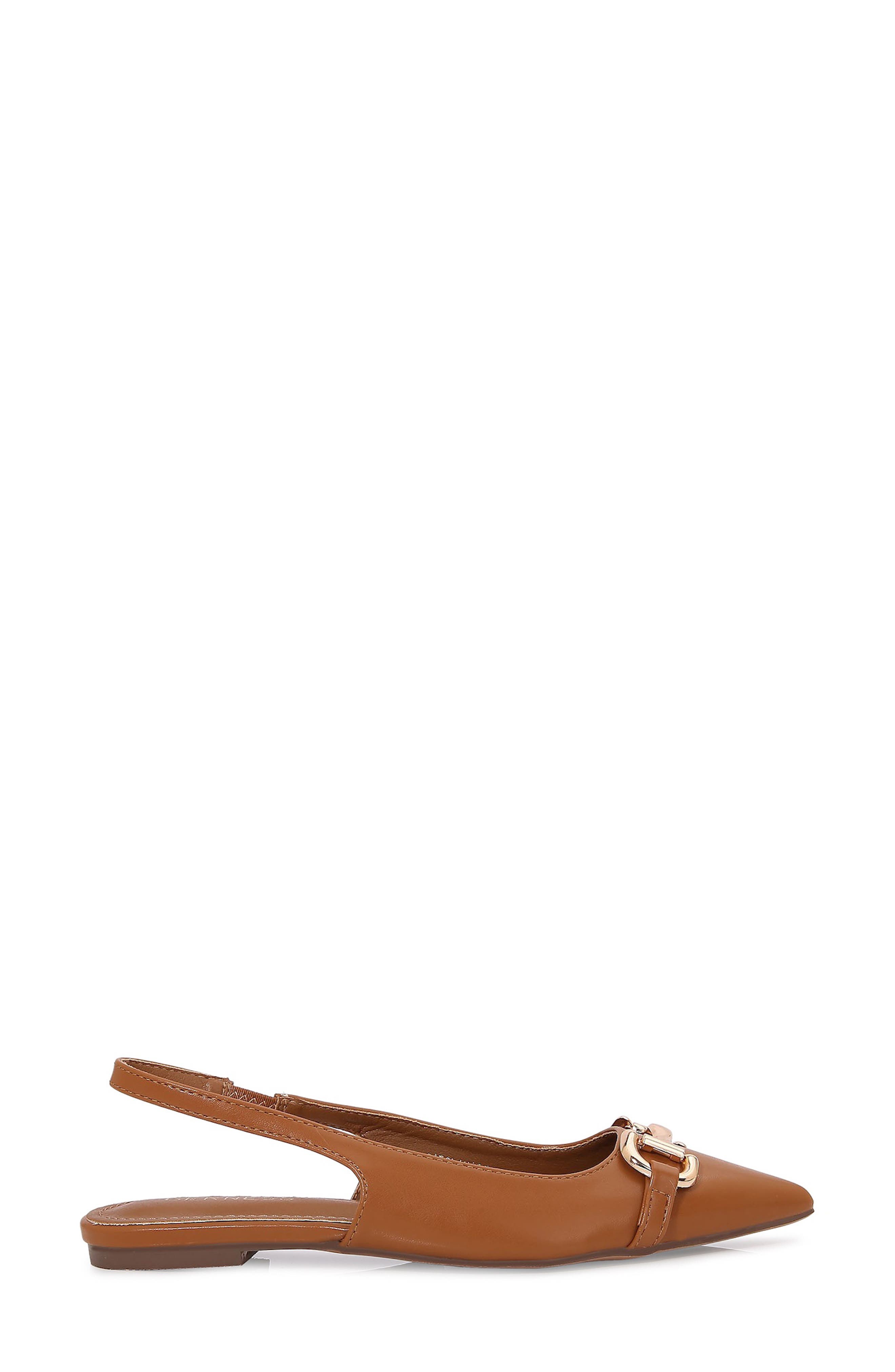 Caroline Slingback Skimmer Flat, Alternate, color, CAMEL
