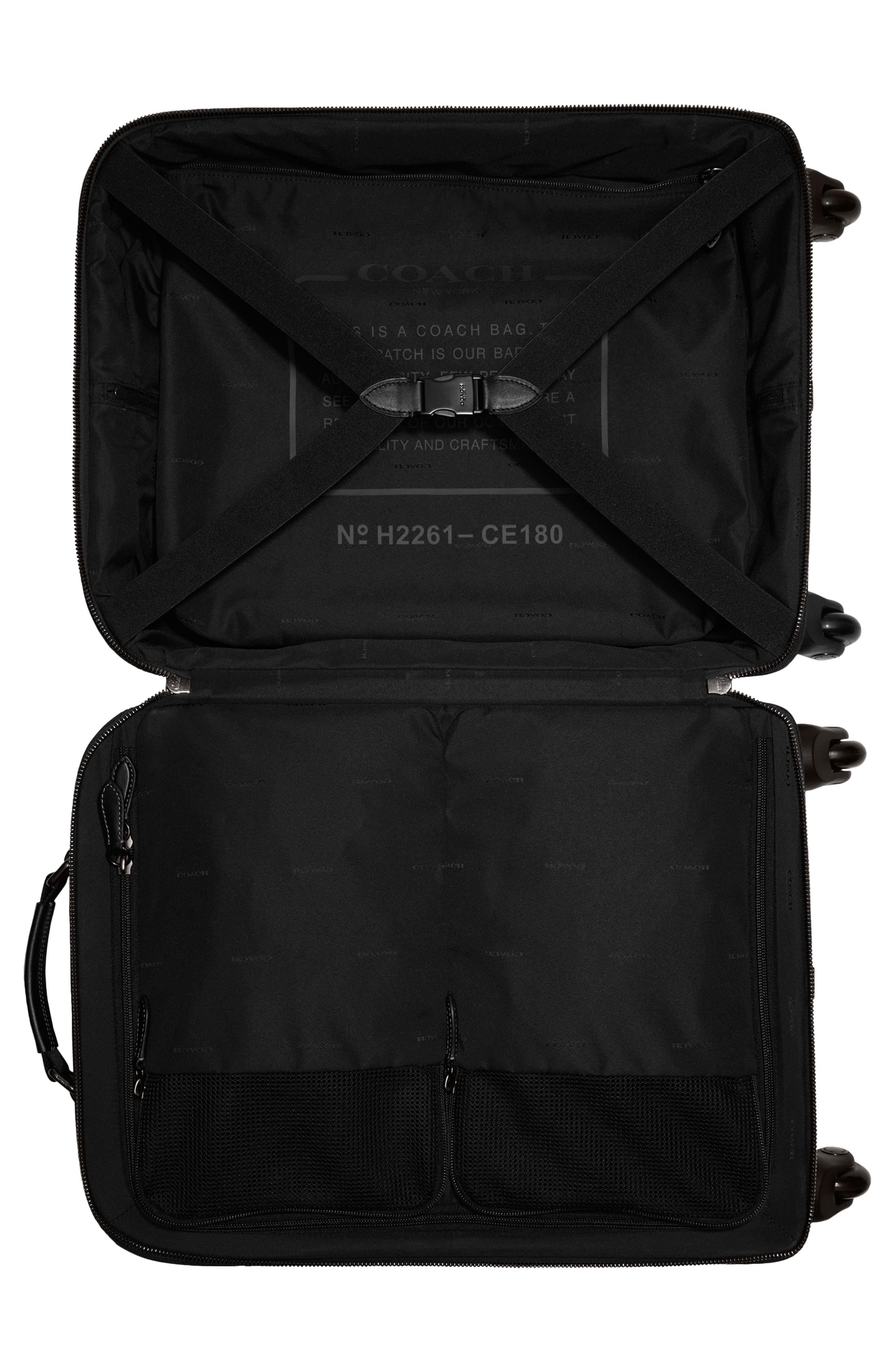 COACH Signature Wheeled Carry-On Bag, Alternate, color, 