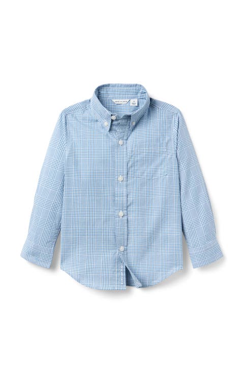 Plaid Poplin Shirt (Toddler, Little Kid, Big Kid)