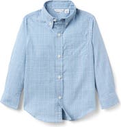 Janie and Jack Plaid Poplin Shirt