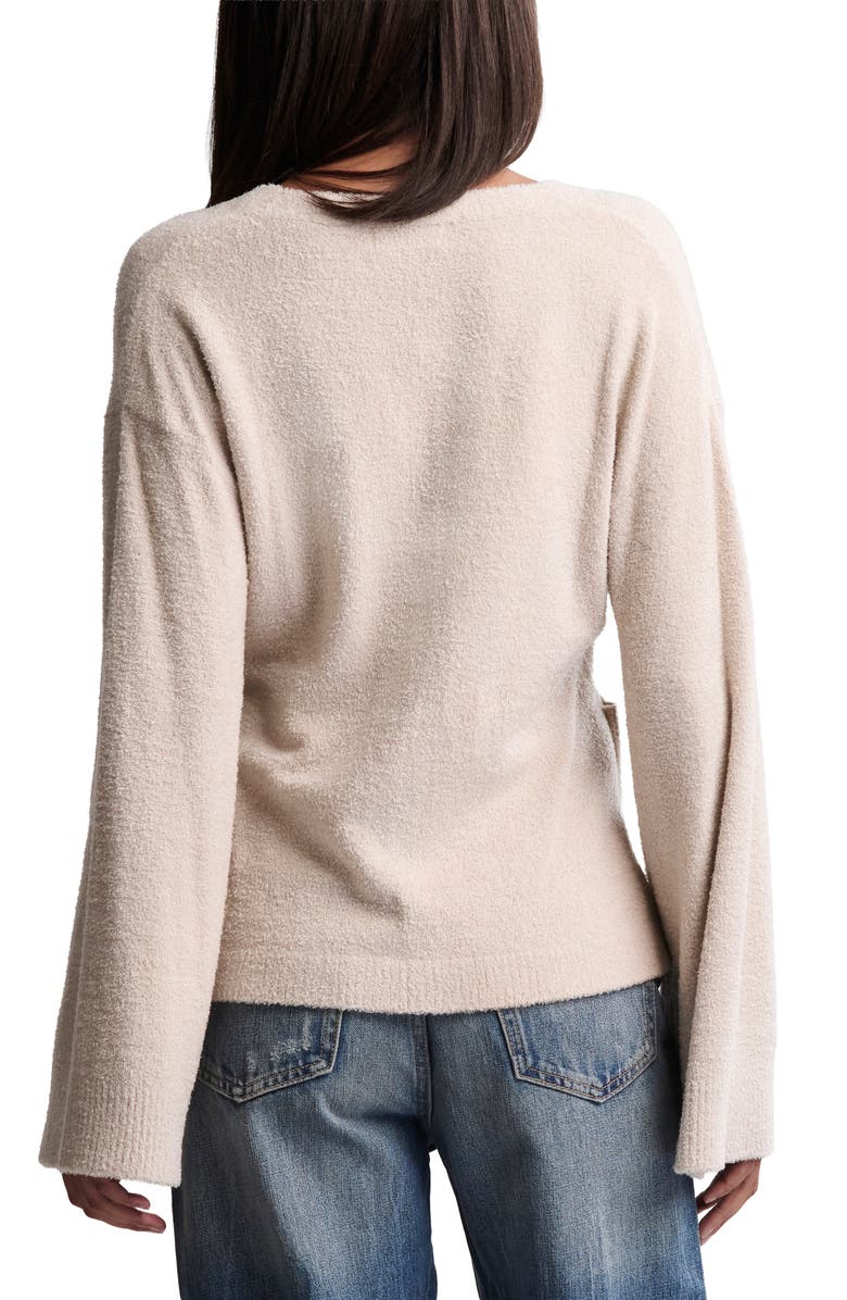 Barefoot Dreams<sup>®</sup> CozyChic<sup>®</sup> Ultra Lite<sup>®</sup> Flare Sleeve Button-Up Top, Alternate, color, Stone