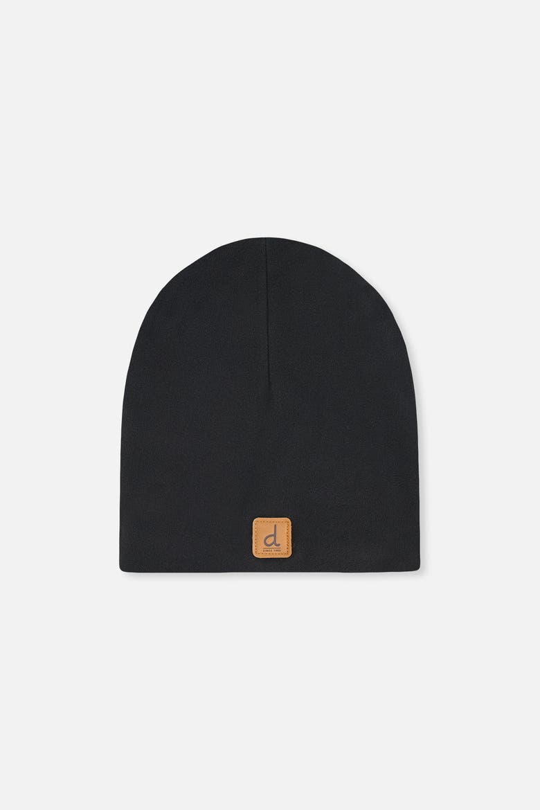 Jersey Slouchy Logo Patch Hat, Main, color, Black