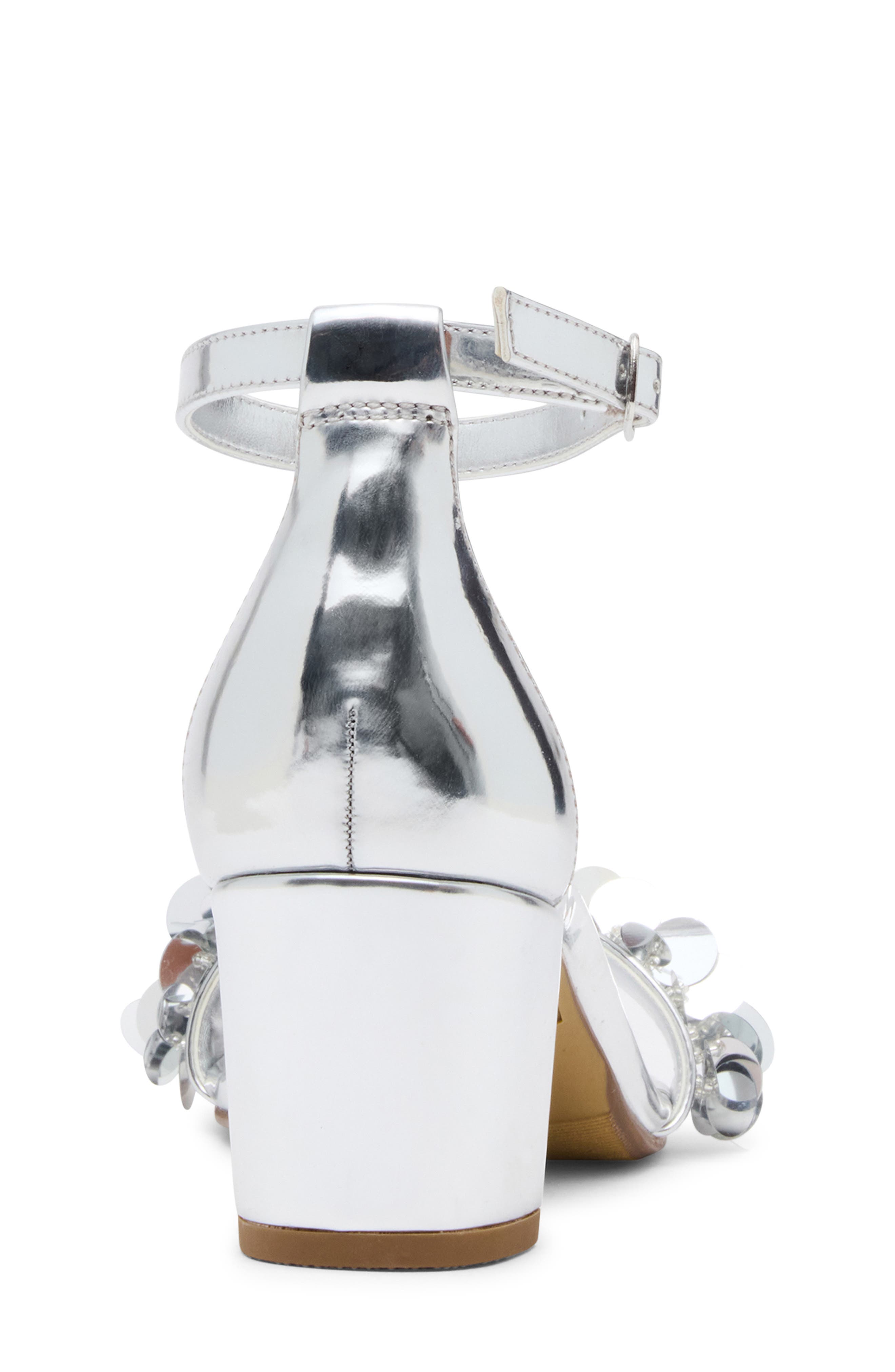 Kids' JCarrson Sequin Sandal, Alternate, color, SILVER