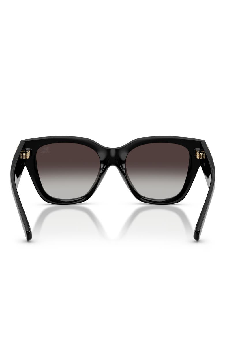 Burberry 53mm Square Sunglasses, Alternate, color, Black / Grey Gradient
