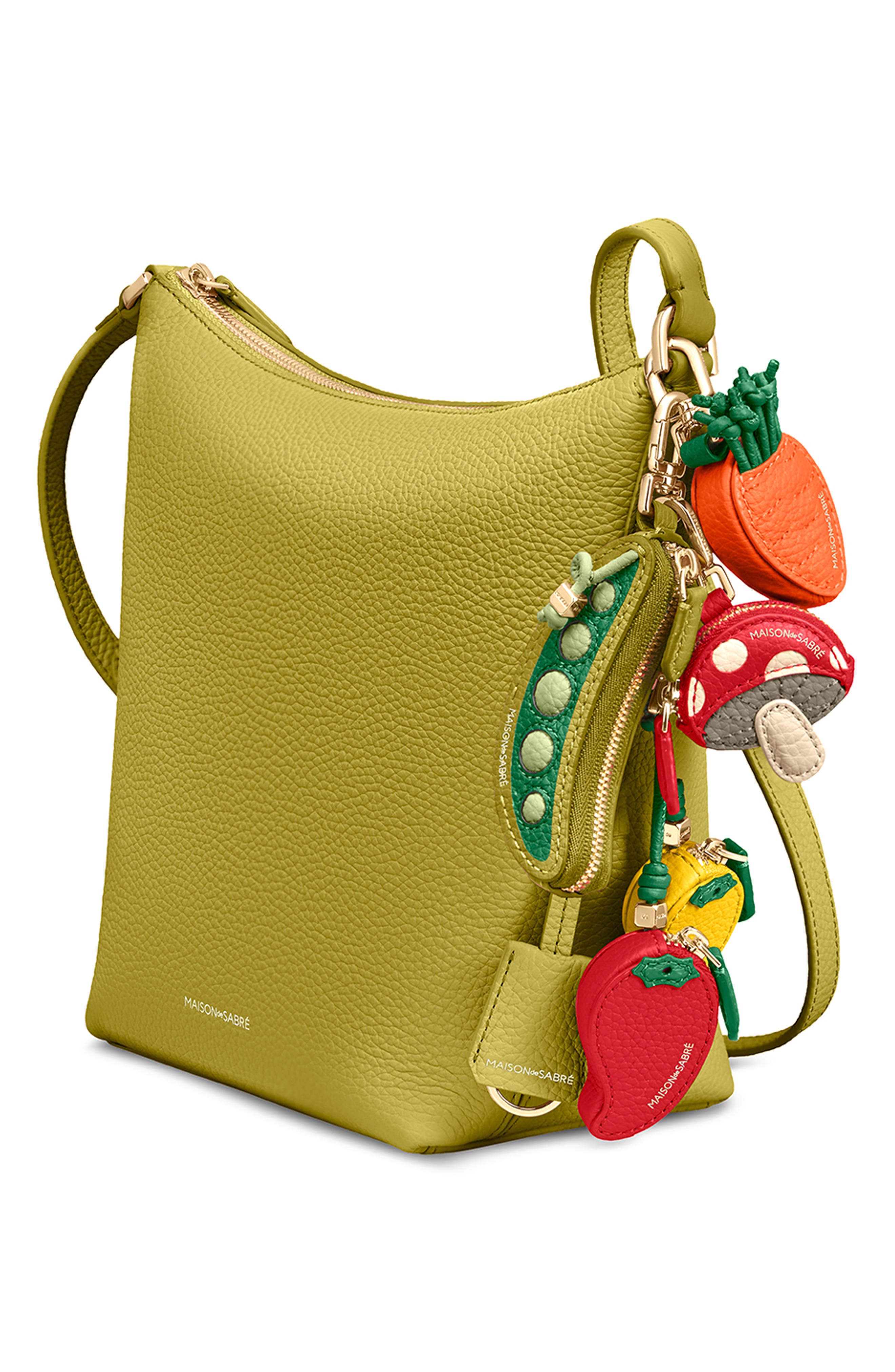 The Zipped Bucket Bag, Alternate, color, Martini Green