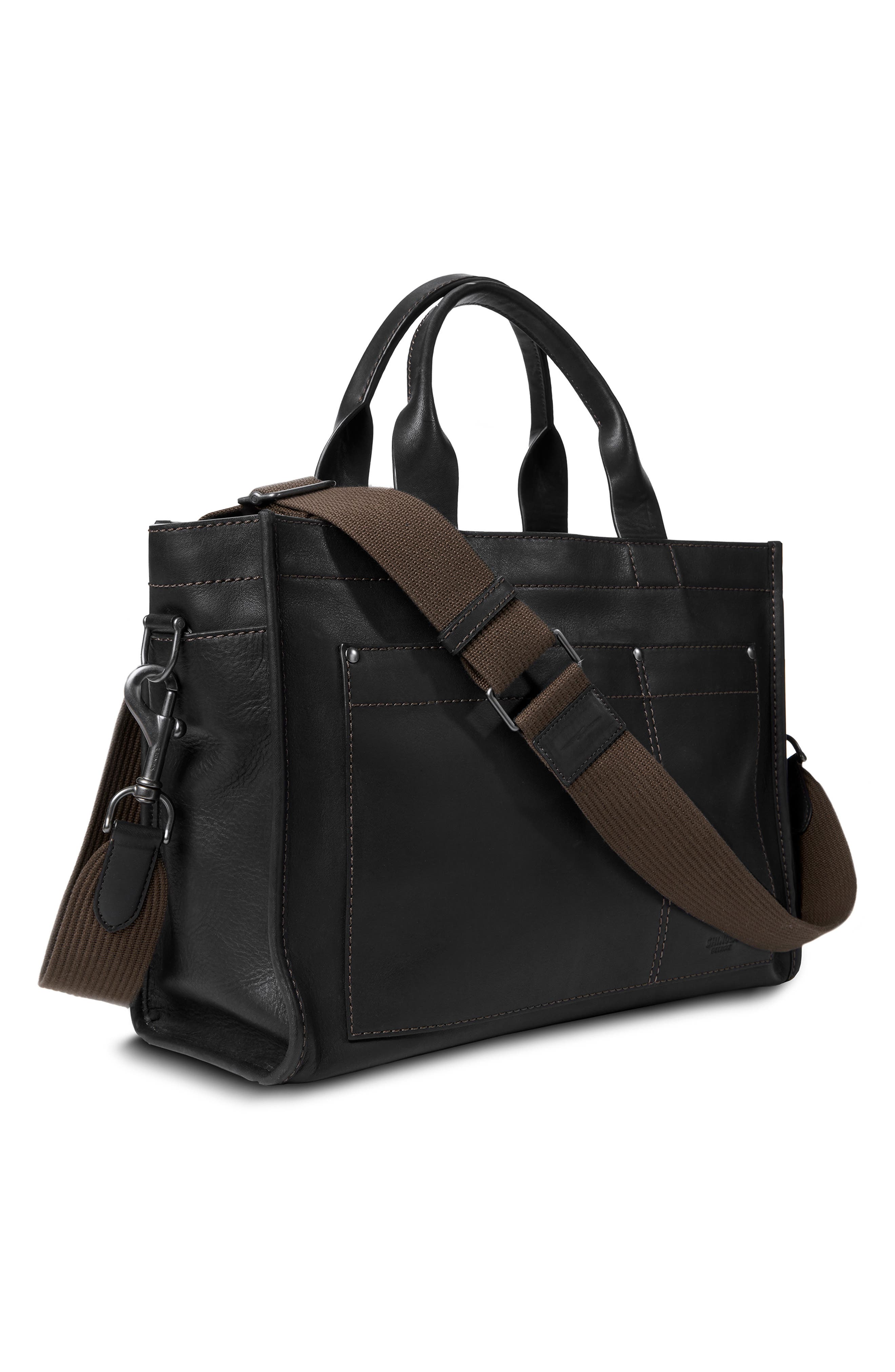 Shinola Bert Navigator Leather Brief Tote, Alternate, color, 