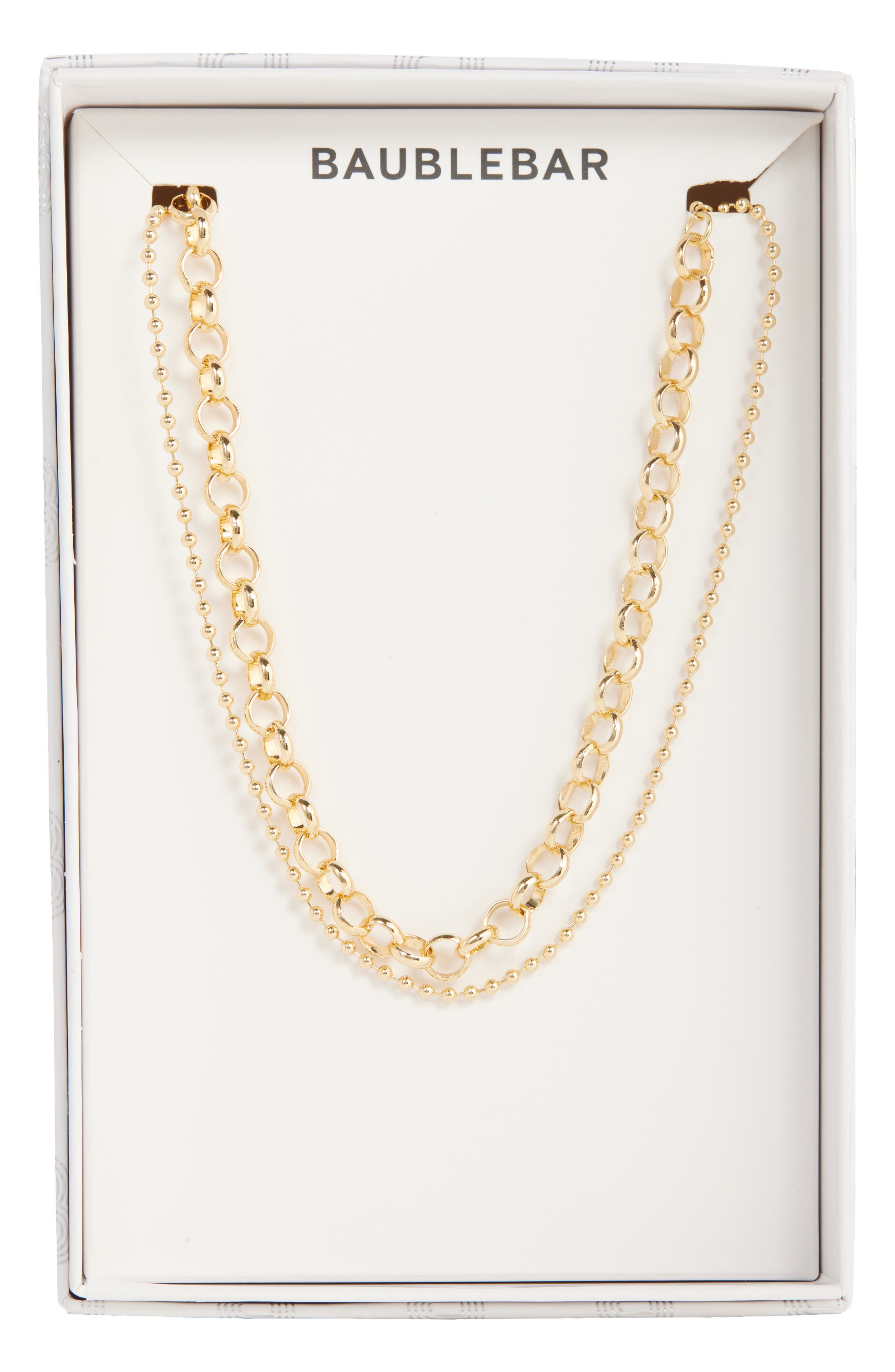 BaubleBar Stack of the Day Set of 2 Chain Necklaces