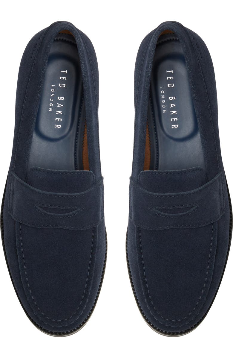 Ted Baker London Parliament Penny Loafer, Alternate, color, Navy
