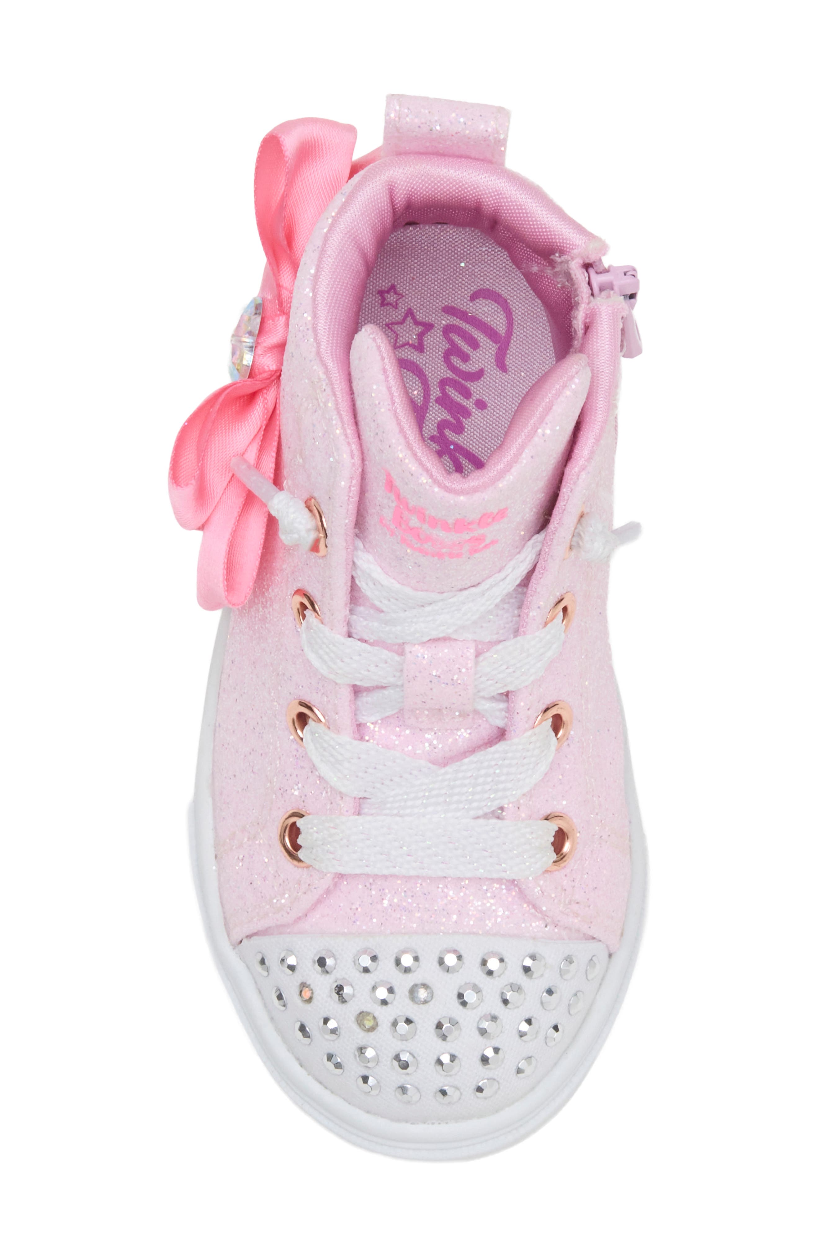 Kids' Twinkle Sparks Royal Heart High Top Sneaker, Alternate, color, LTPK
