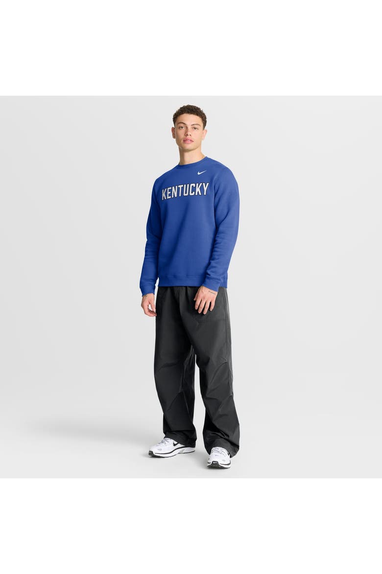 Men's Nike Royal Kentucky Wildcats 2026 Sideline Club Sweatshirt, Alternate, color, Royal
