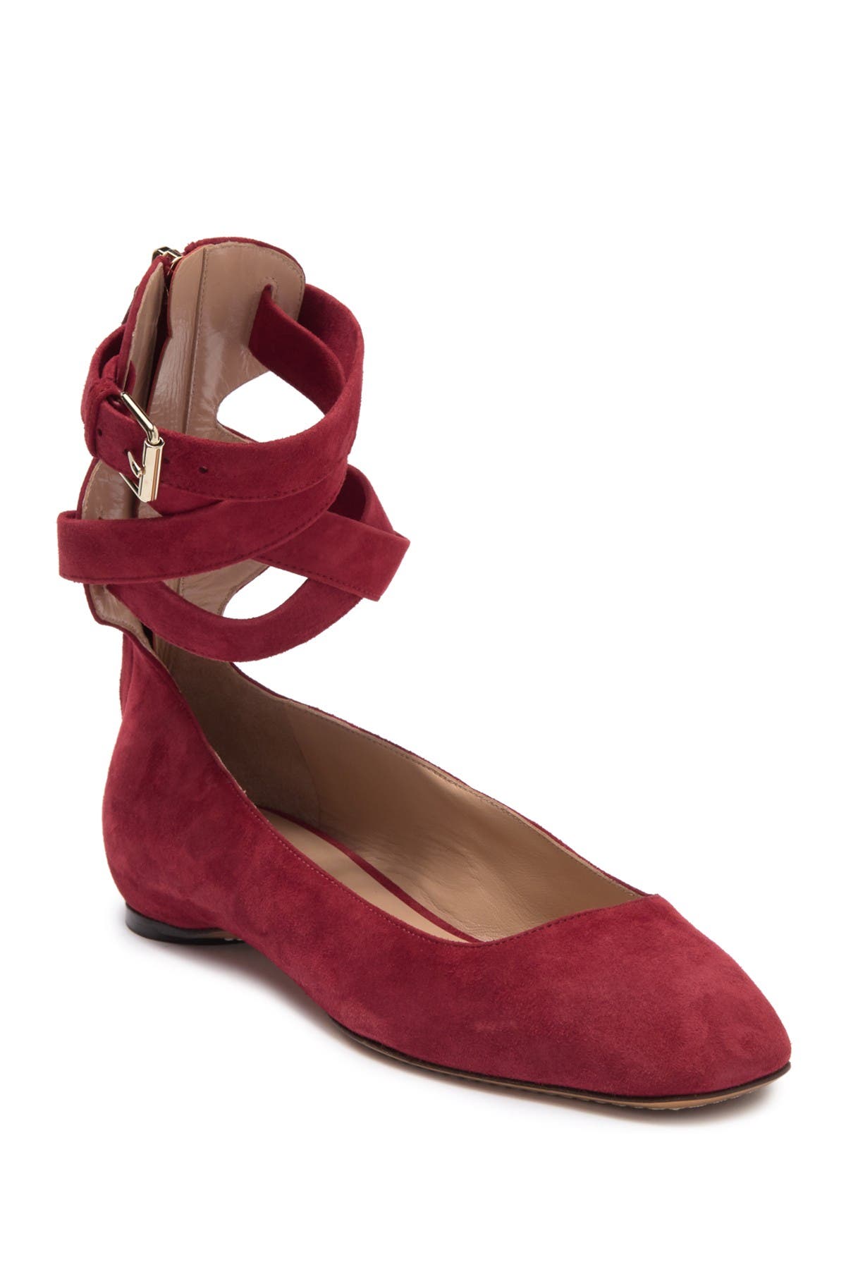 Valentino Garavani Valentino Ankle Wrap Ballet Flat, Main, color, 