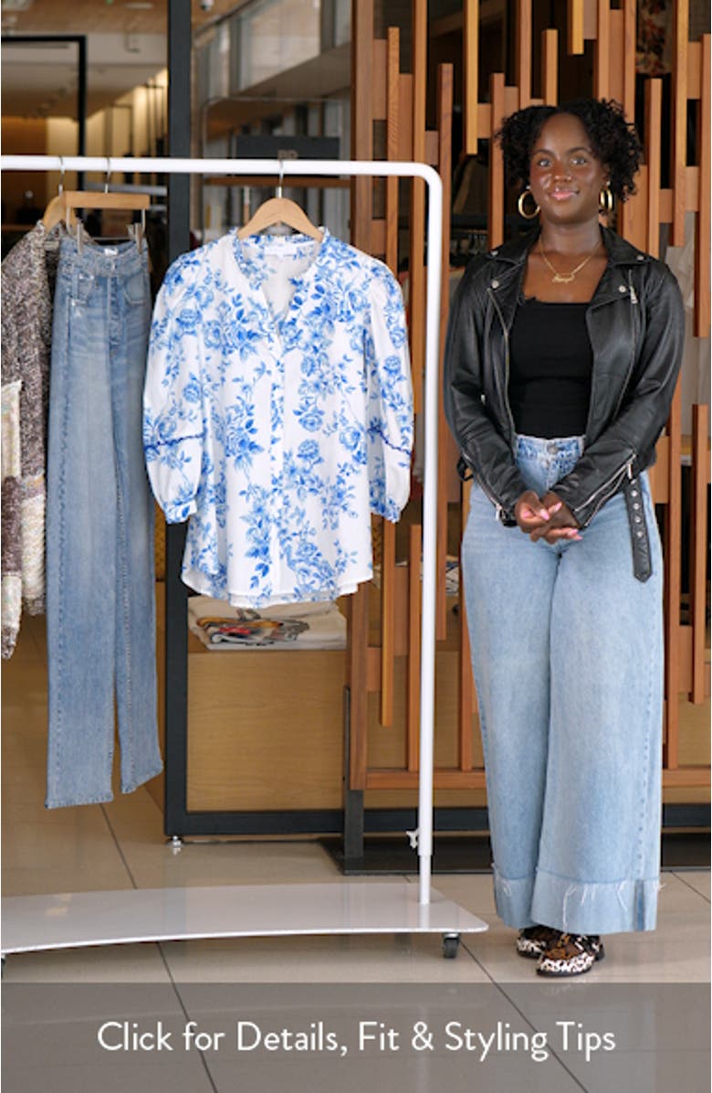 Juba Vale Floral Button-Up Top, sales video thumbnail