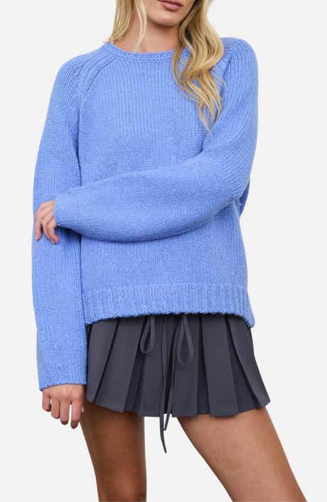 Raglan Rib Knit Sweater