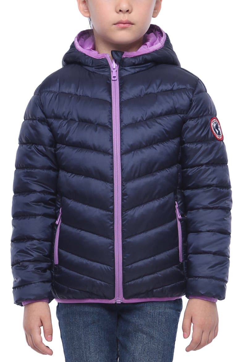 Kids' Reversible Lightweight Jacket, Main, color, Navy Lavender