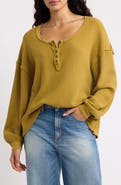 Free People Montreal Henley Thermal Top