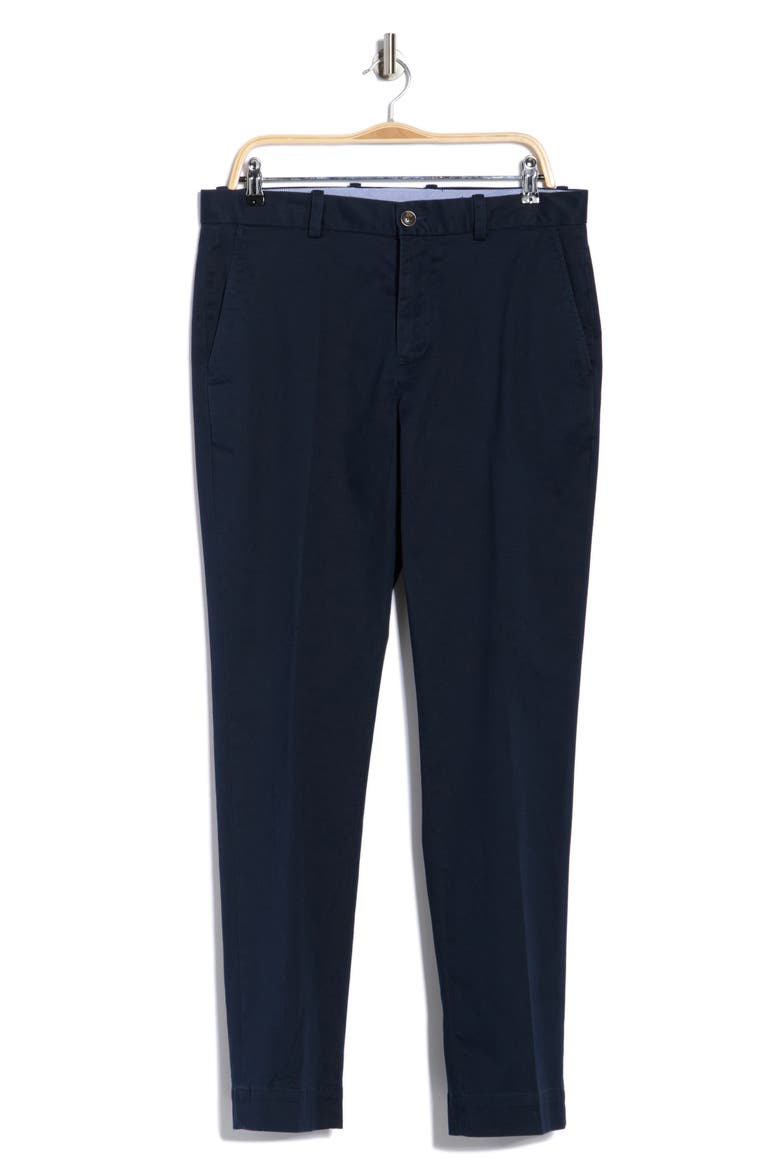 Stretch Cotton Pants, Alternate, color, NAVY
