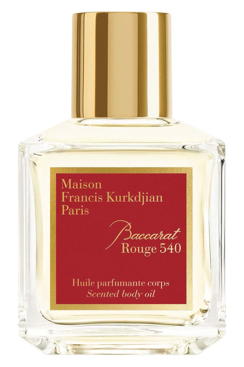 Baccarat Rouge 540 Scented Body Oil, Main, color, NO COLOR