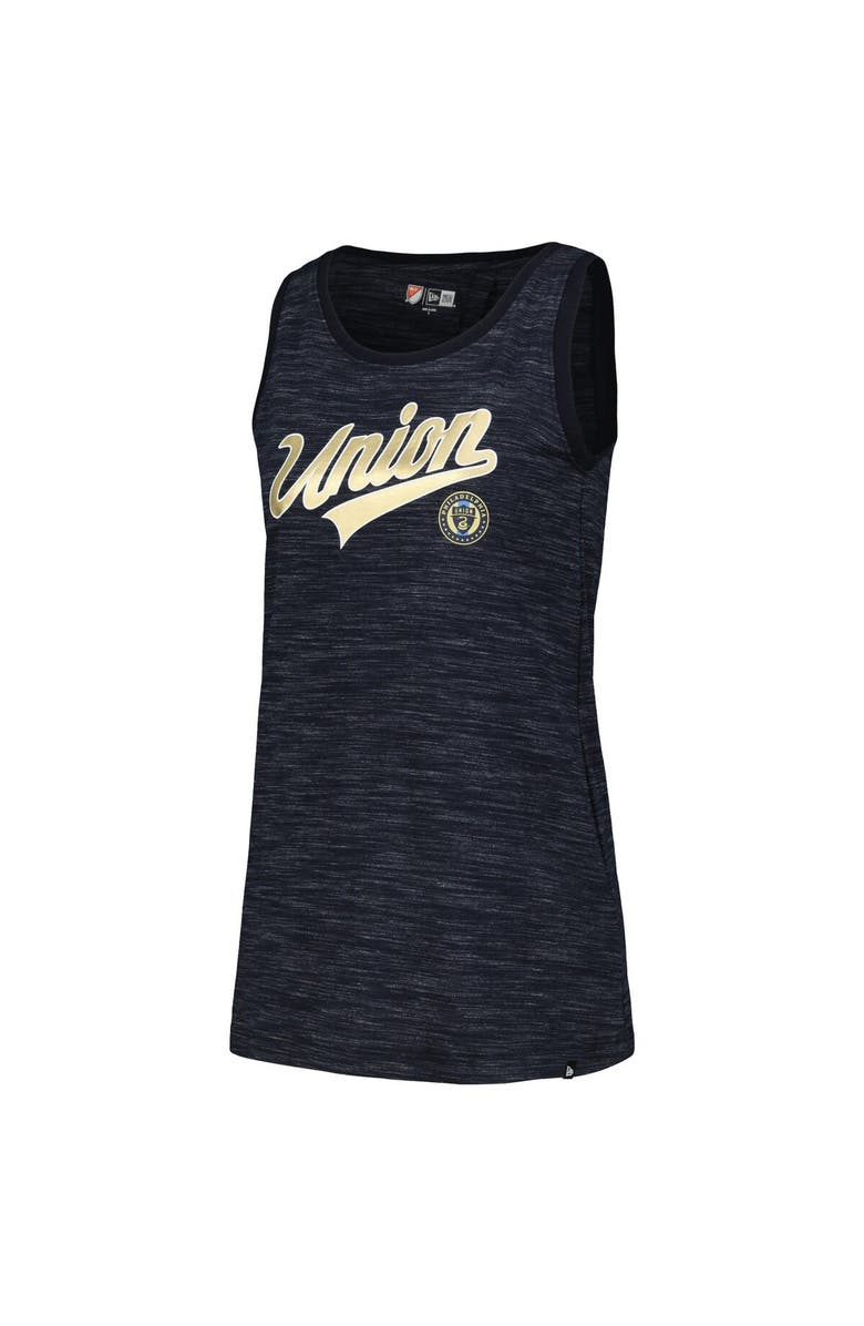 5TH AND OCEAN BY NEW ERA Women's 5th & Ocean by New Era Navy Philadelphia Union Athletic Cross Back Tank Top, Alternate, color, Navy