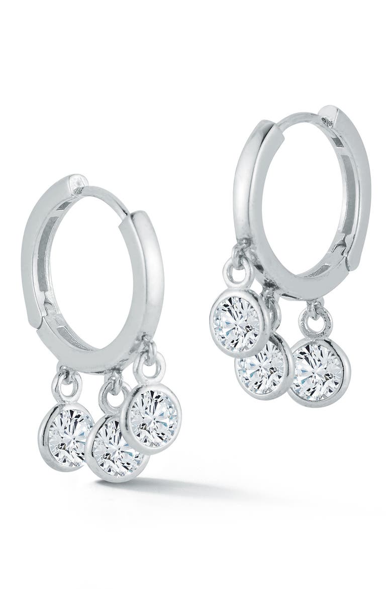 Sterling Silver Charm Earrings, Main, color, SILVER