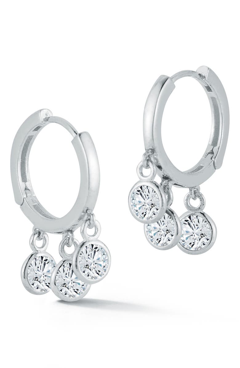SPHERA MILANO Sterling Silver Charm Earrings, Main, color,