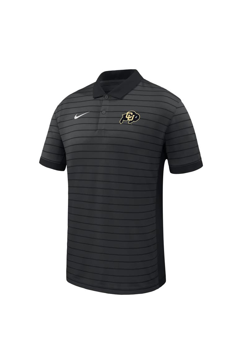 Men's Nike Black Colorado Buffaloes 2025 Early Season Coaches Sideline Victory Stripe Performance Polo, Alternate, color, Black