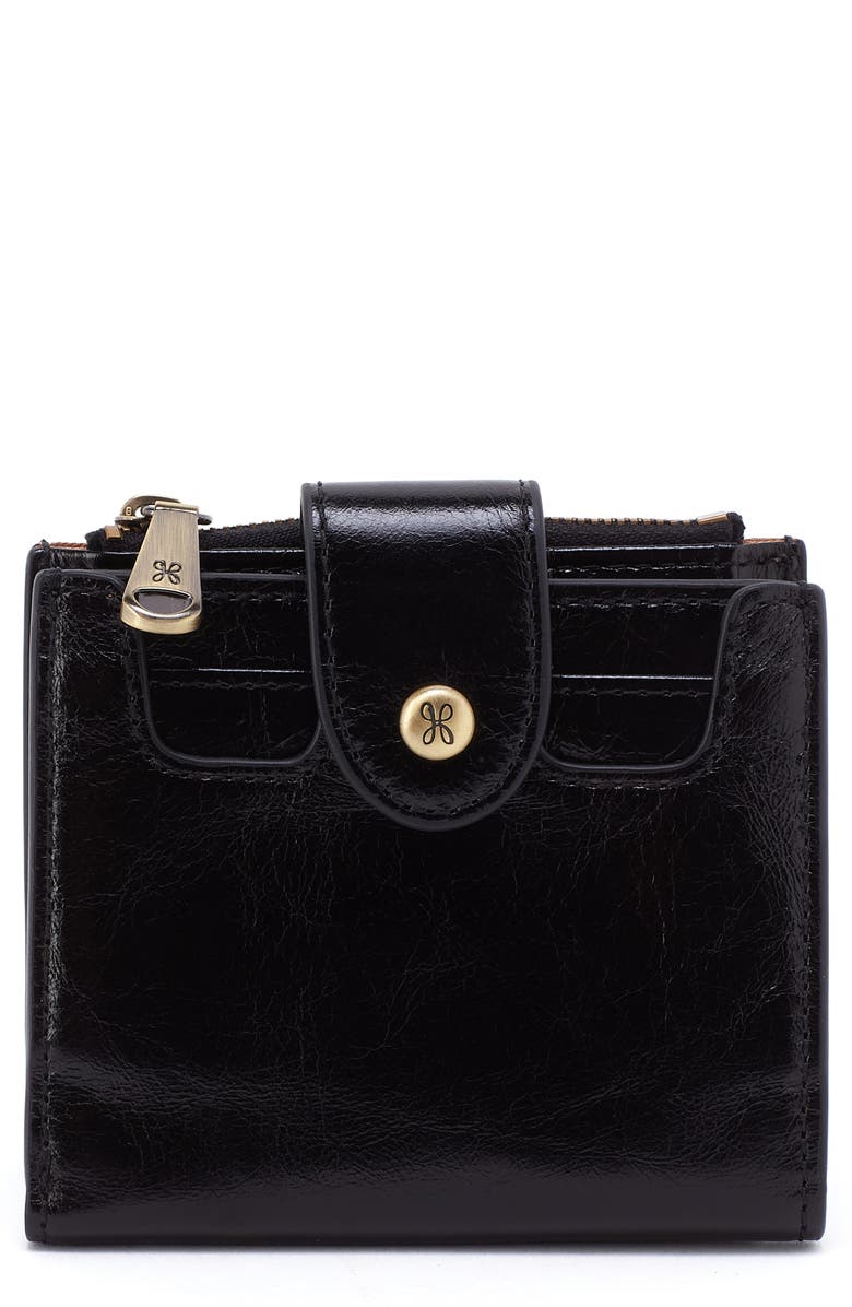 HOBO Dunn Leather Compact Wallet, Main, color, 