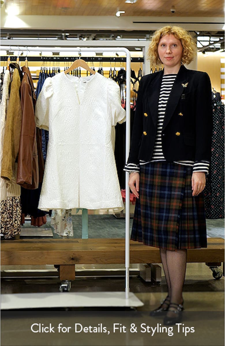 Textured Fit & Flare Minidress, sales video thumbnail