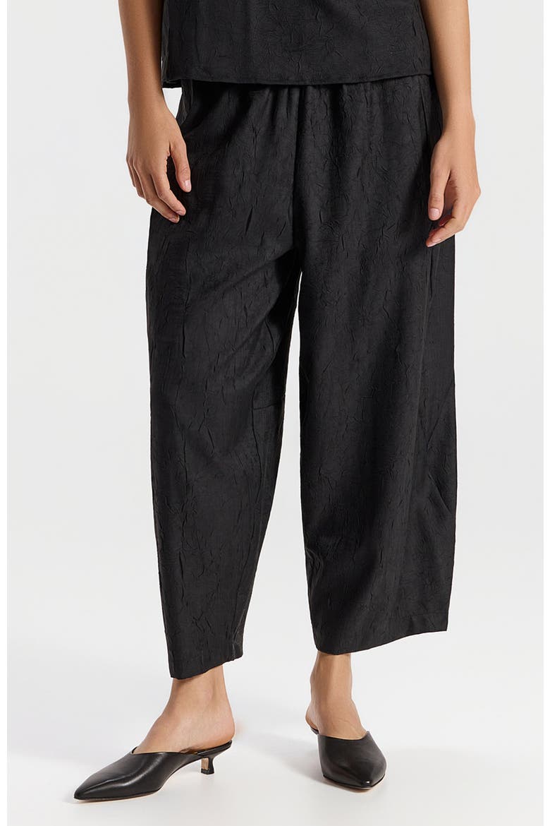 Orian Cropped Flowy Pants, Alternate, color, Black