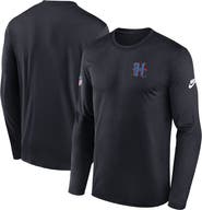 Nike Men's Nike Navy Houston Texans Legend Small Logo Performance Long Sleeve T-Shirt