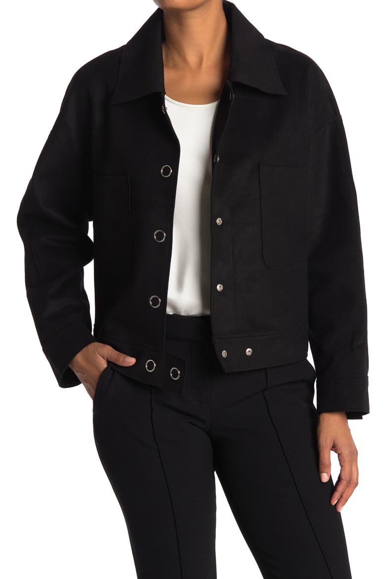 Oversized Jacket, Main, color, BLACK